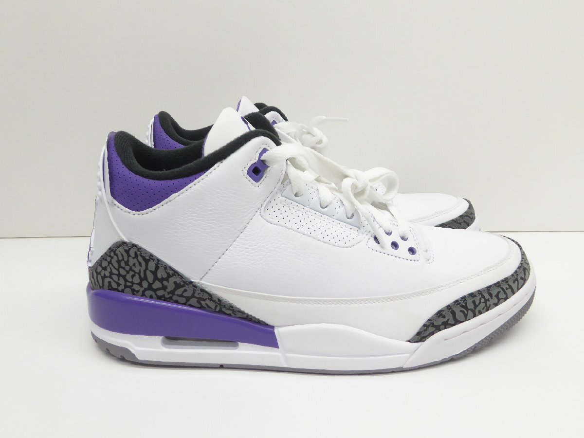 NIKE AIR JORDAN 3 RETRO DARK IRIS CT8532-105 size28.5cm 靴 スニーカー △WT2832_画像5