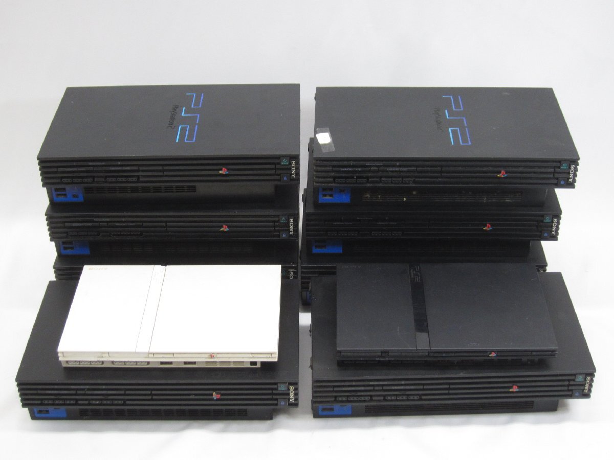 PS2 プレイステーション2 (SCPH-30000/50000/70000/77000) 10台 本体 まとめ ※ジャンク品 #U2286_画像1