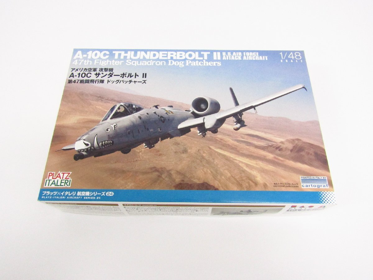 未組立 プラッツ 1/48 アメリカ空軍 攻撃機 A-10CサンダーボルトII 第47戦闘飛行隊 ドッグパッチャーズ プラモデル ≡TY14105