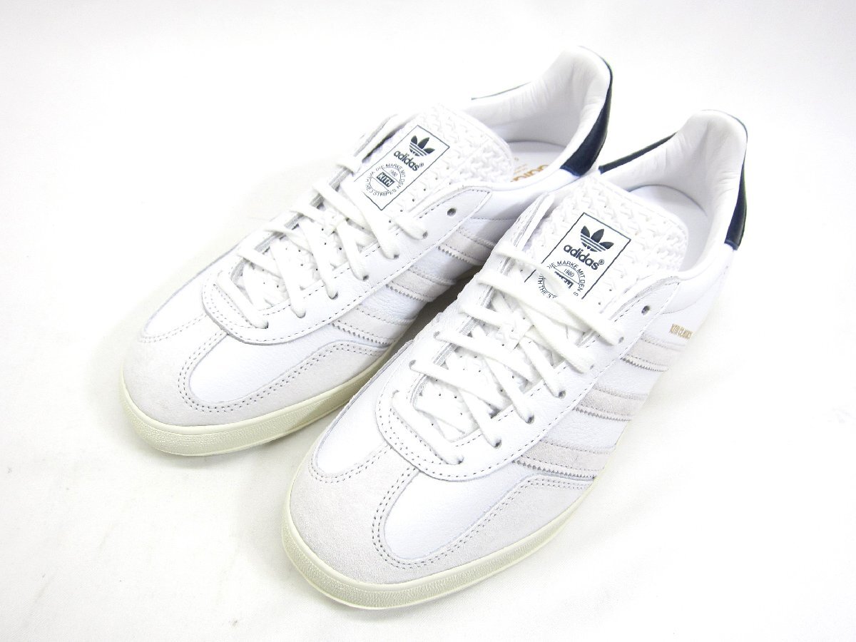 adidas アディダス Gazelle Indoor Kith Classics White Navy IE2572 SIZE:US9 27.0cm メンズ シューズ 靴 □UT11170_画像2