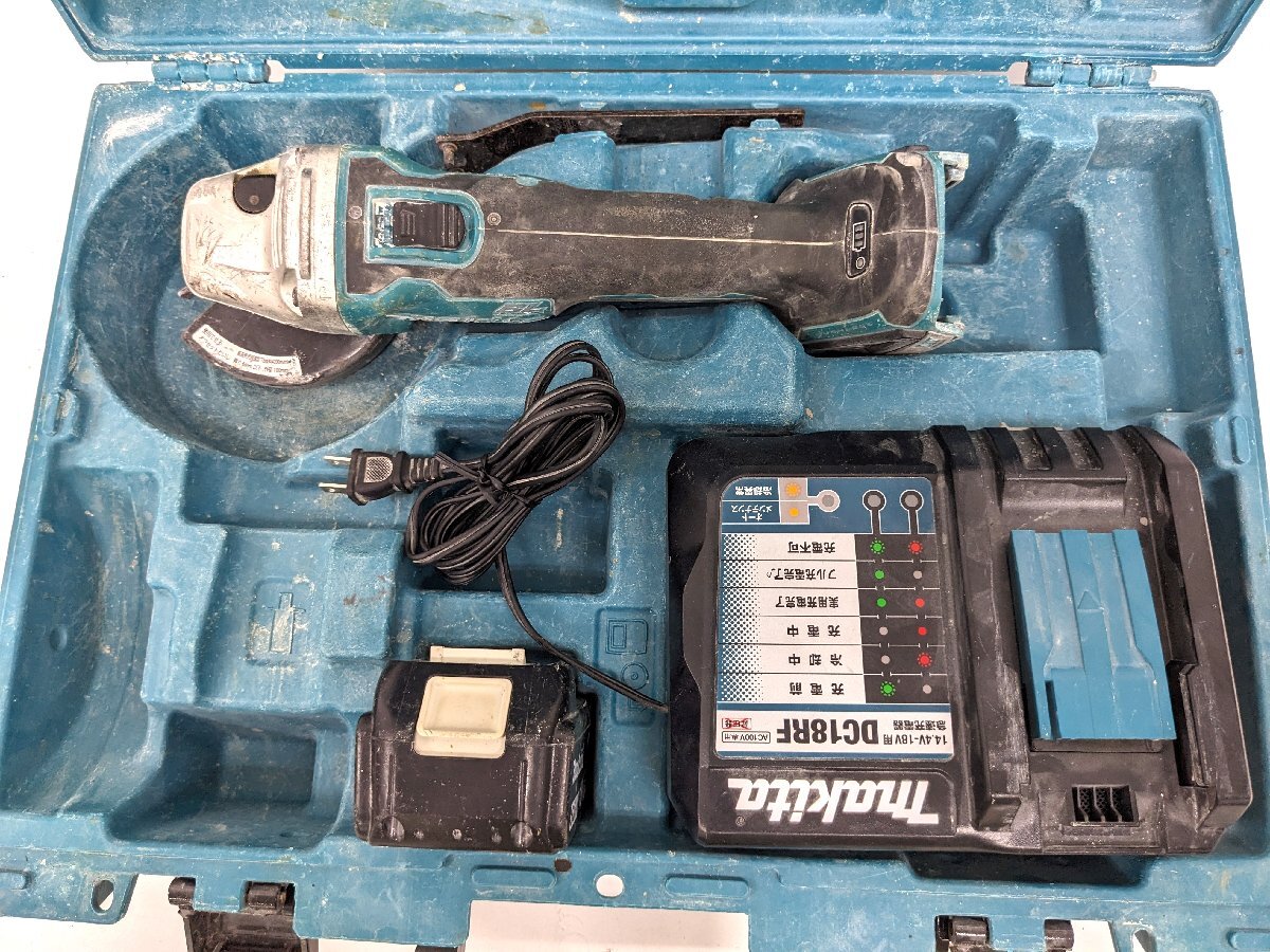 makita マキタ 充電式ディスクグラインダ GA404DN 18V 6.0Ah バッテリ1個付き《A9607_画像2