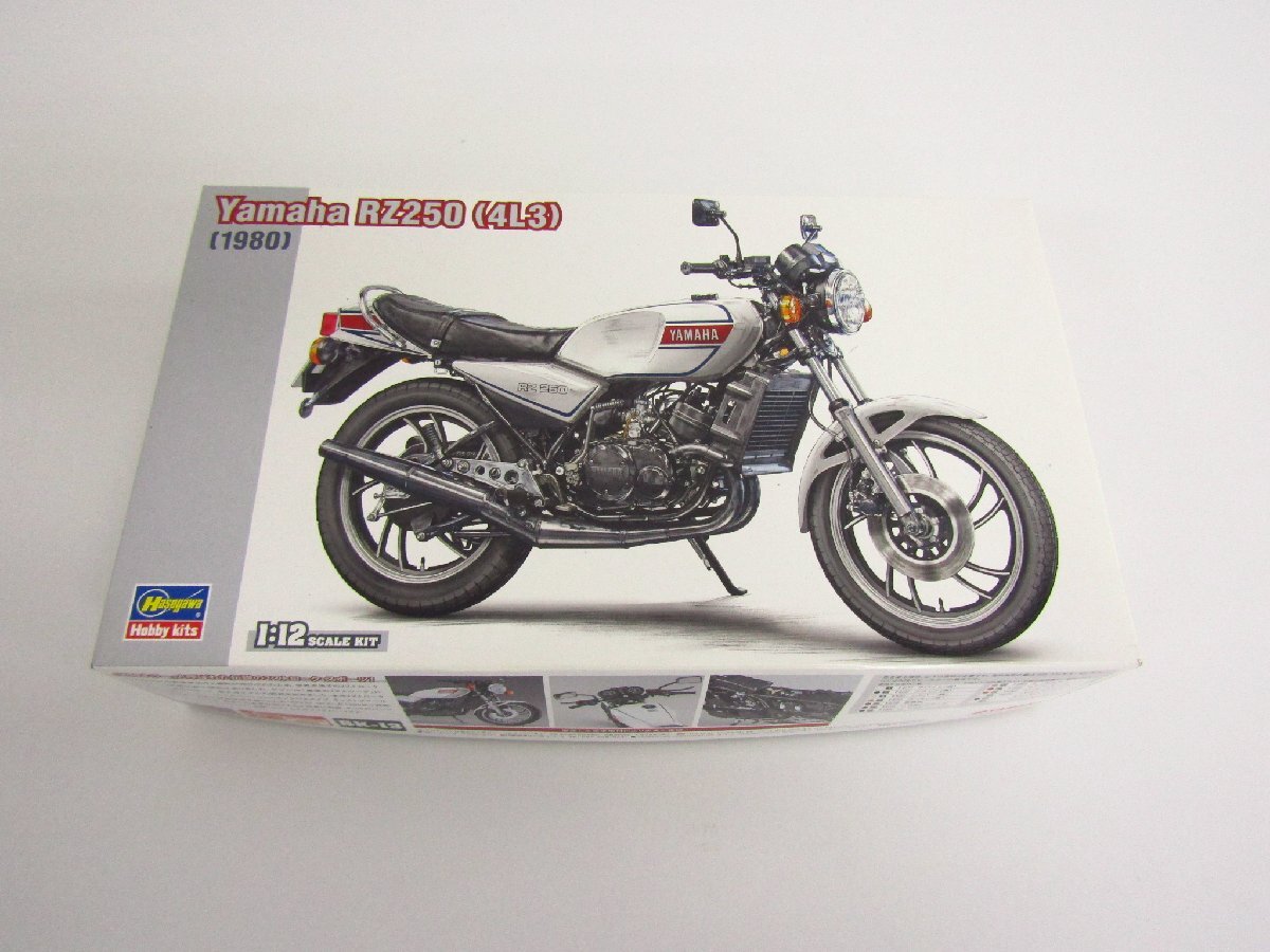 未組立 ハセガワ 1/12 バイクシリーズ ヤマハ RZ250 (4L3)(1980) プラモデル BK13 プラモデル▽A9532の画像1