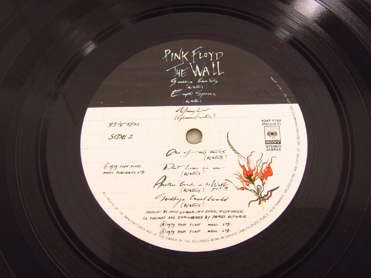 LP レコード Pink Floyd ピンク・フロイド / ザ・ウォール (40AP1750-1) ●A9228_画像7