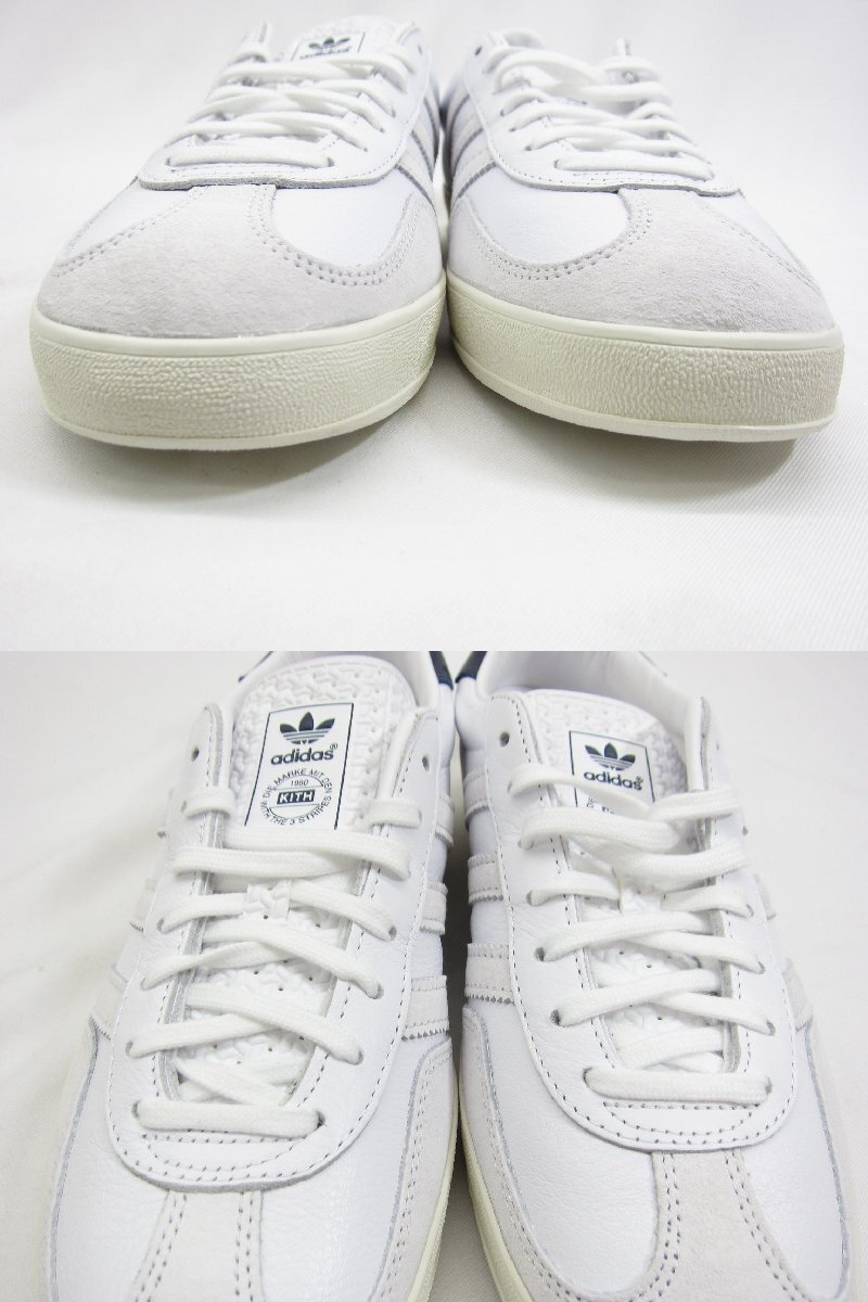 adidas アディダス Gazelle Indoor Kith Classics White Navy IE2572 SIZE:US9 27.0cm メンズ シューズ 靴 □UT11170_画像8