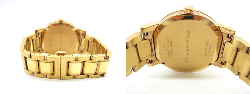 BURBERRY バーバリー BU9005 ゴールド 腕時計 ∠UA10852_画像6