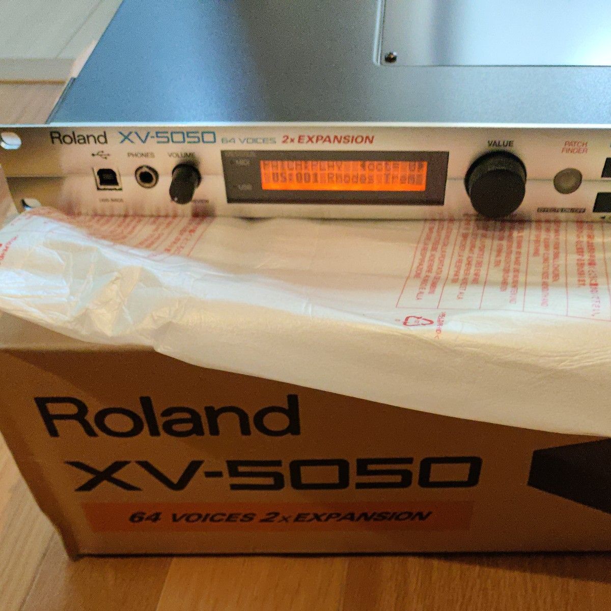 Roland ローランド 音源モジュール XV-5050 取扱説明書付 通電確認のみ