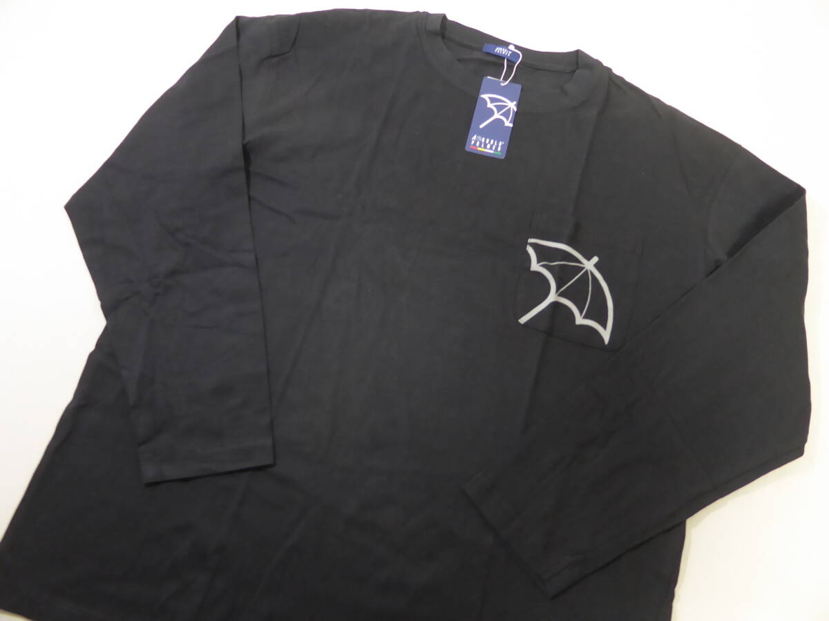 ARNOLD PALMER アーノルドパーマー ストレッチ カジュアル 胸ポケット ロングＴシャツ 長袖シャツ 3L 黒 ②の画像1