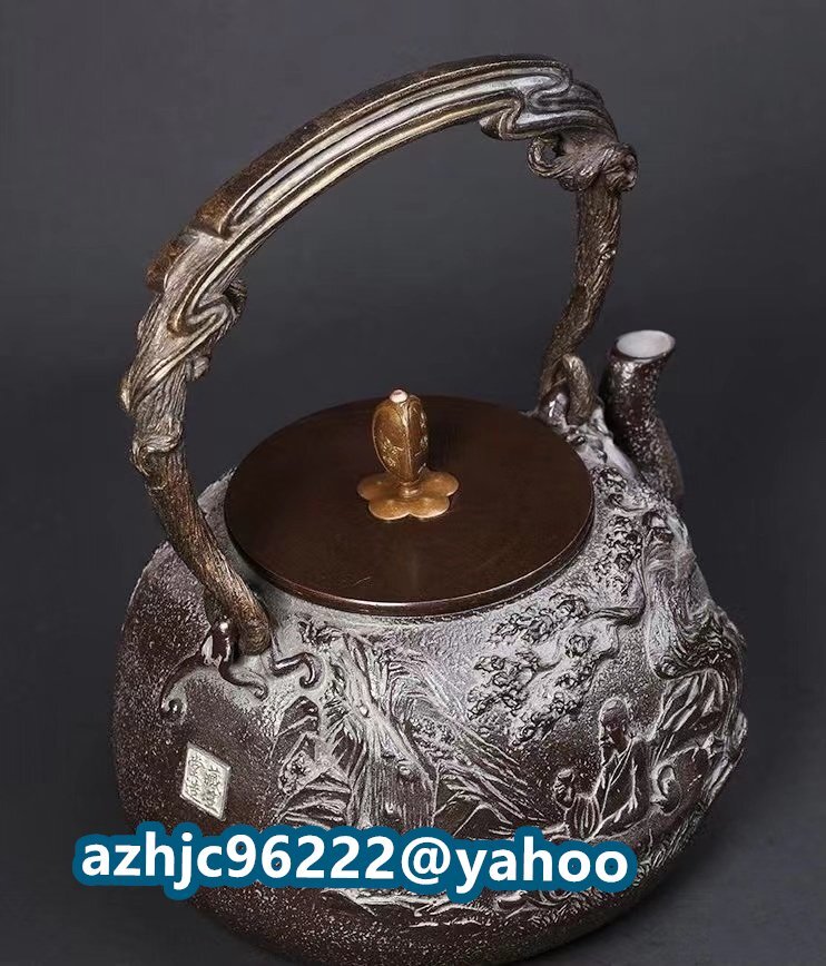 超人気☆砂鉄 鉄壺 コーティングなし 手作り鉄 やかんを沸かす お茶の道具_画像3