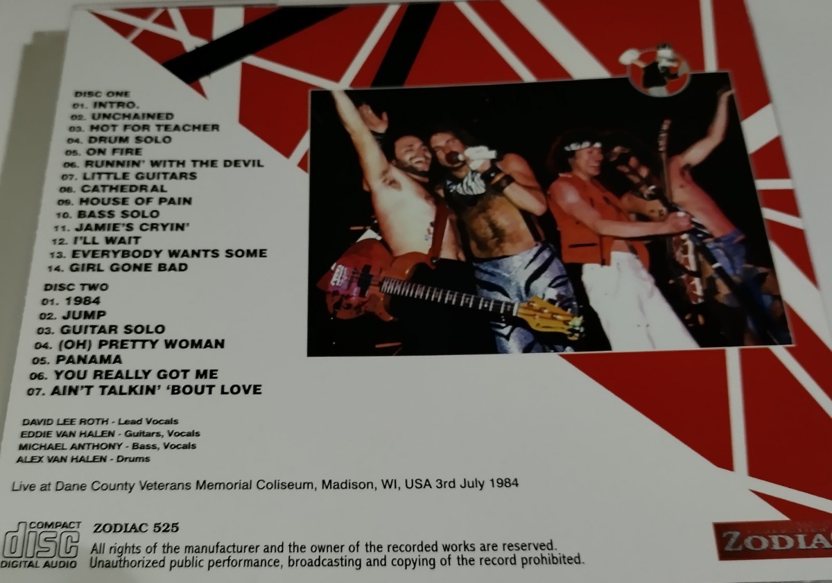 ヴァン・ヘイレン 1984年 Van Halen Live At Madison,USA