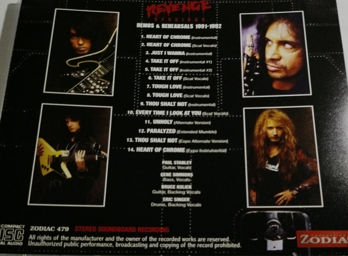 キッス 1991-92年 SDB Demos & Rehearsals Kiss Revenge Sessions_画像2