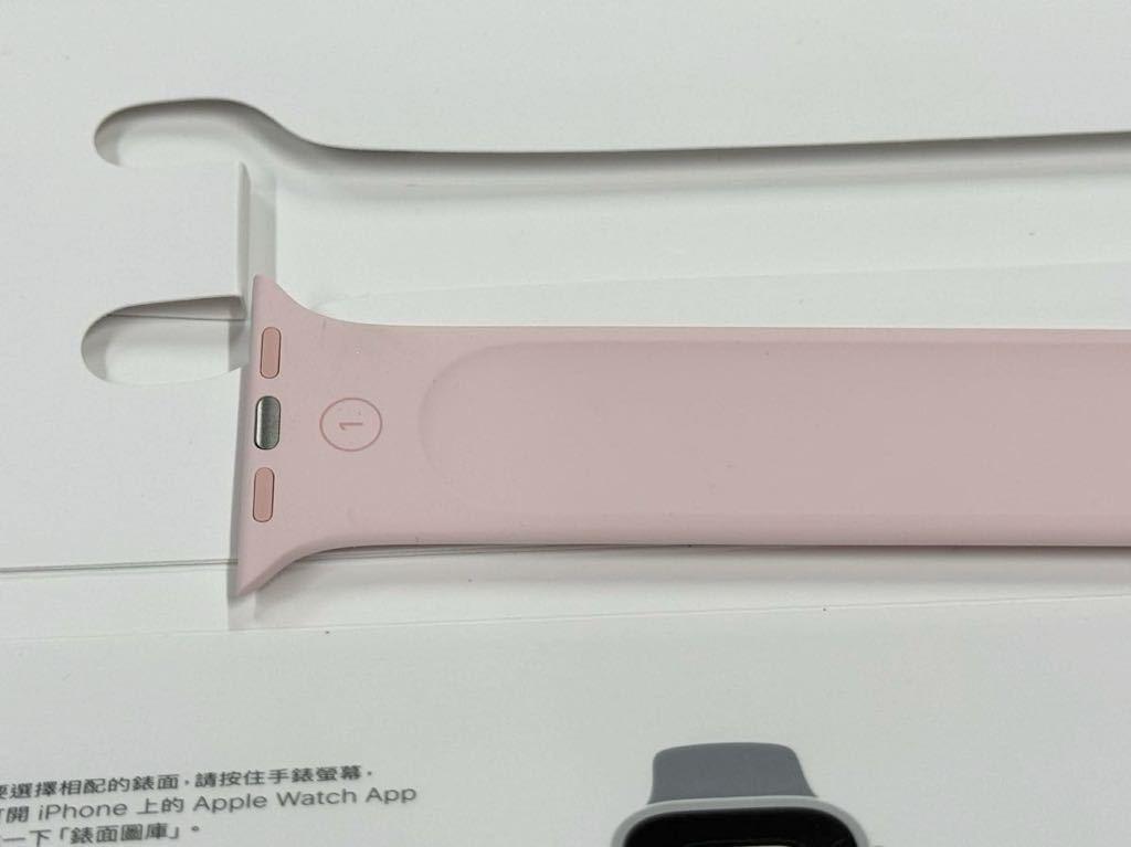 ☆即決 美品 Apple watch 正規品 ライトピンクソロループ 41mm 40mm サイズ1 アップルウォッチ 純正 446_画像5