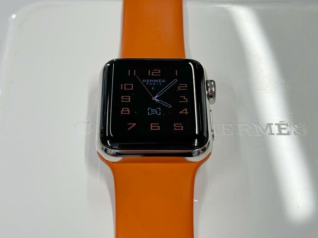 即決 Apple watch HERMES Series3 純正オレンジスポーツバンド 即決 Apple watch HERMES Series3 純正オレンジスポーツバンド