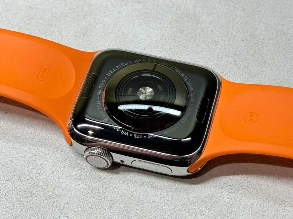 即決 エルメス純正オレンジバンド Apple watch シリーズ5 即決 エルメス純正オレンジバンド Apple watch シリーズ5
