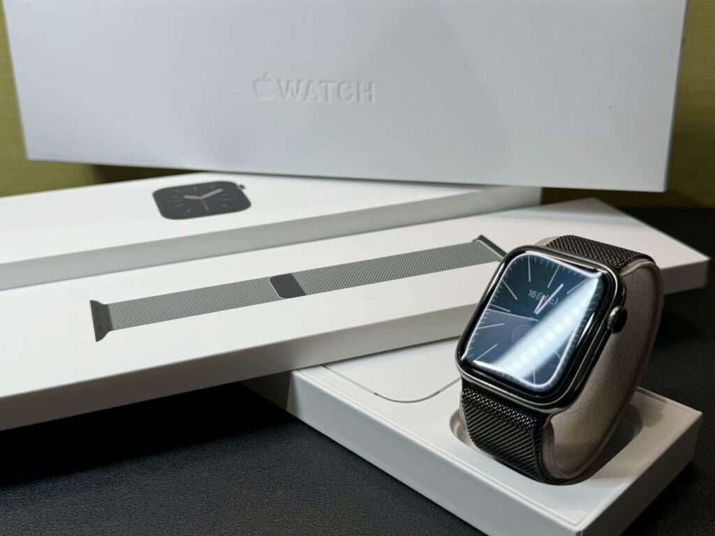 即決 美品 Apple watch Series6 44mm グラファイトステンレス 即決 美品 Apple watch Series6 44mm グラファイトステンレス