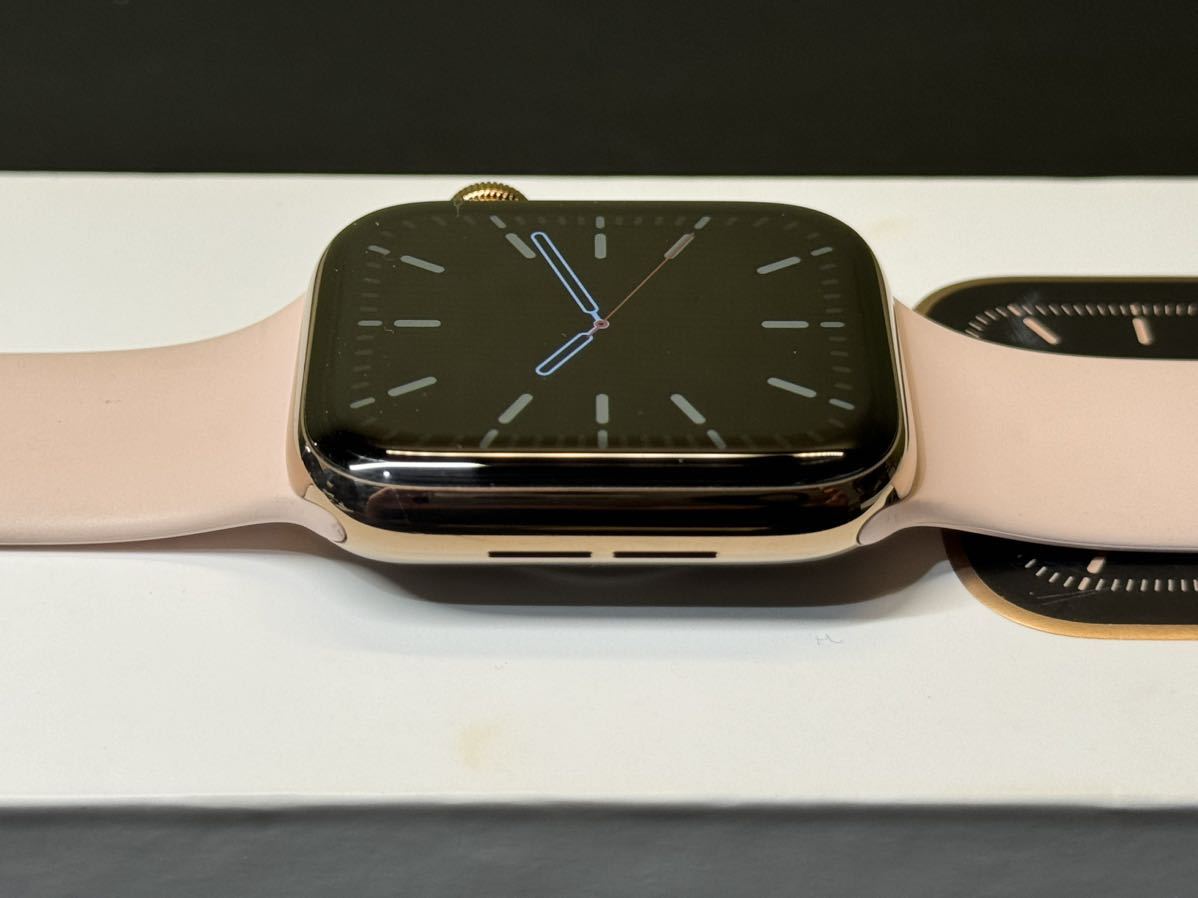 即決 Apple watch Series5 44mm ゴールドステンレス GPS+ 即決 Apple watch Series5 44mm ゴールドステンレス GPS+