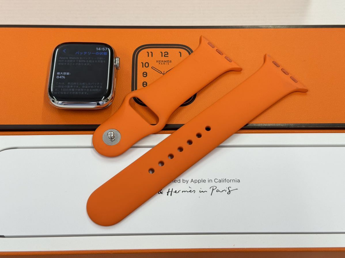 即決 美品 純正バンド Apple Watch series7 HERMES 45mm 即決 美品 純正バンド Apple Watch series7 HERMES 45mm