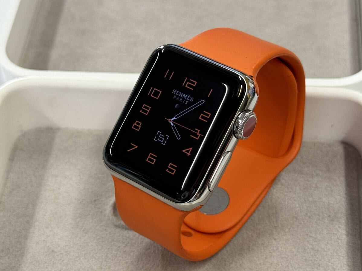 ☆即決 Apple watch HERMES Series3 純正オレンジスポーツバンド38mm アップルウォッチ エルメス 本体 GPS+Cellular 479 ☆即決 Apple watch HERMES Series3 純正オレンジスポーツバンド38mm アップルウォッチ エルメス 本体 GPS+Cellular 479