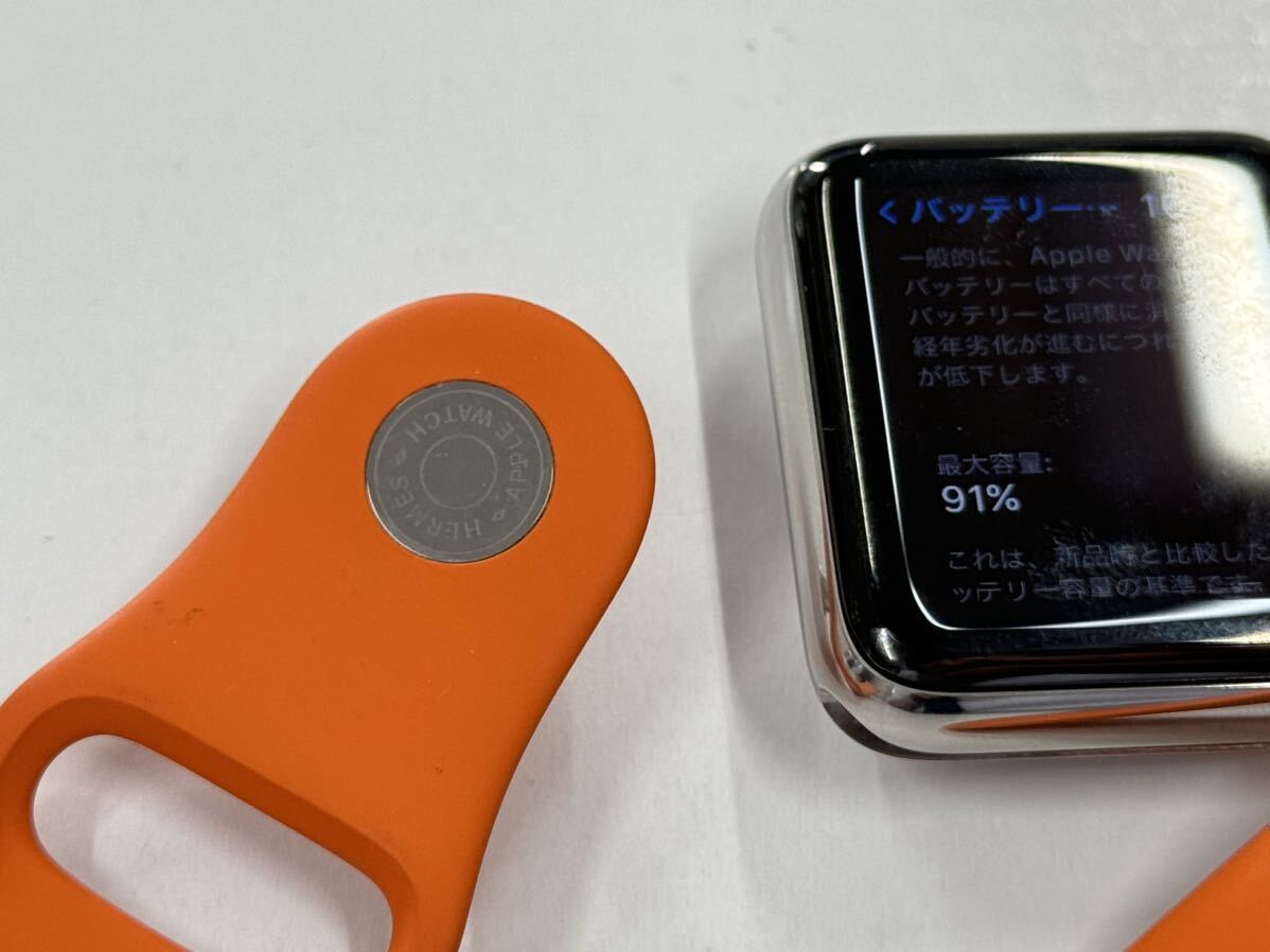 即決 Apple watch HERMES Series3 純正オレンジスポーツバンド 即決 Apple watch HERMES Series3 純正オレンジスポーツバンド