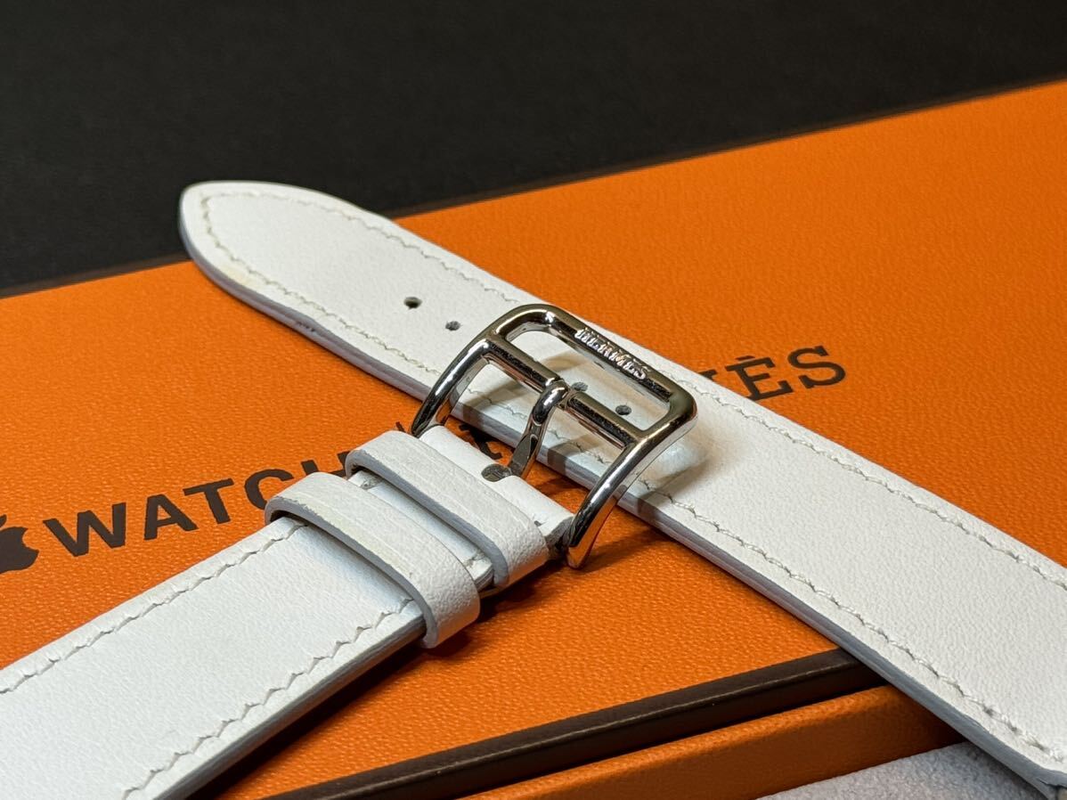 ☆即決 美品 Apple Watch Hermes 41mm 40mm 白 シンプルトゥール レザーストラップ アップルウォッチ レザー エルメス ホワイト 473 ☆即決 美品 Apple Watch Hermes 41mm 40mm 白 シンプルトゥール レザーストラップ アップルウォッチ レザー エルメス ホワイト 473