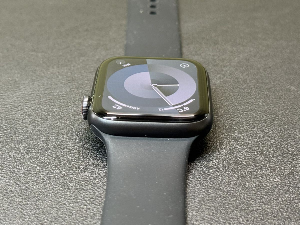 ☆即決 初めての方もオススメ Apple Watch SE 44mm スペースグレイアルミニウム アップルウォッチ GPS+Cellular 513_画像5