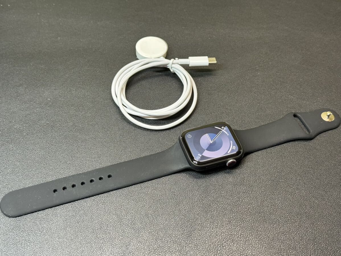 ☆即決 初めての方もオススメ Apple Watch SE 44mm スペースグレイアルミニウム アップルウォッチ GPS+Cellular 513_画像2