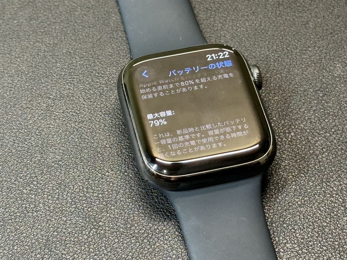 ☆即決 Apple Watch series7 45mm グラファイトステンレス アップルウォッチ GPS+Cellularモデル シリーズ7 533_画像8