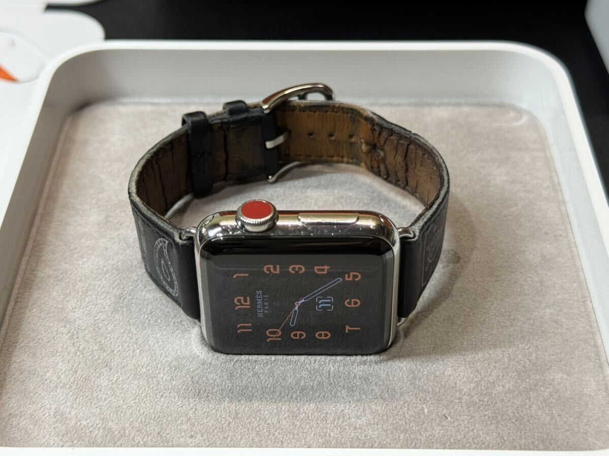 * быстрое решение Apple watch HERMES Series3 фартук кукла оригинальный orange спорт частота 38mm Apple часы Hermes корпус GPS+Cellular 465