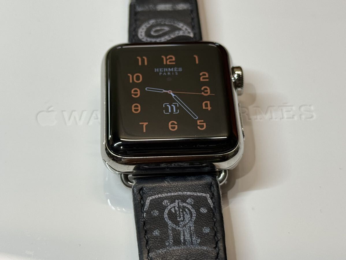 * быстрое решение Apple watch HERMES Series3 фартук кукла оригинальный orange спорт частота 38mm Apple часы Hermes корпус GPS+Cellular 465