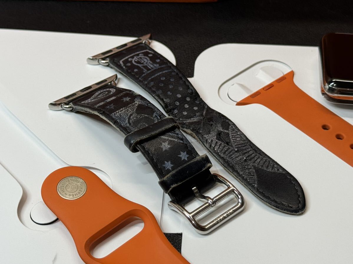 * быстрое решение Apple watch HERMES Series3 фартук кукла оригинальный orange спорт частота 38mm Apple часы Hermes корпус GPS+Cellular 465