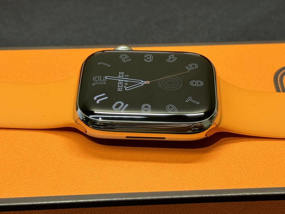 ☆即決 美品 Apple Watch series7 HERMES 45mm アップルウォッチ エルメス GPS+Cellular シルバーステンレス シリーズ7 553_画像6