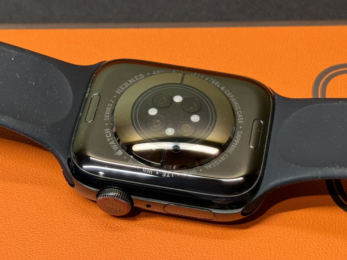 ☆即決 Apple Watch series7 HERMES 45mm アップルウォッチ エルメス Cellular 黒 ブラックステンレス シリーズ7 539の画像7