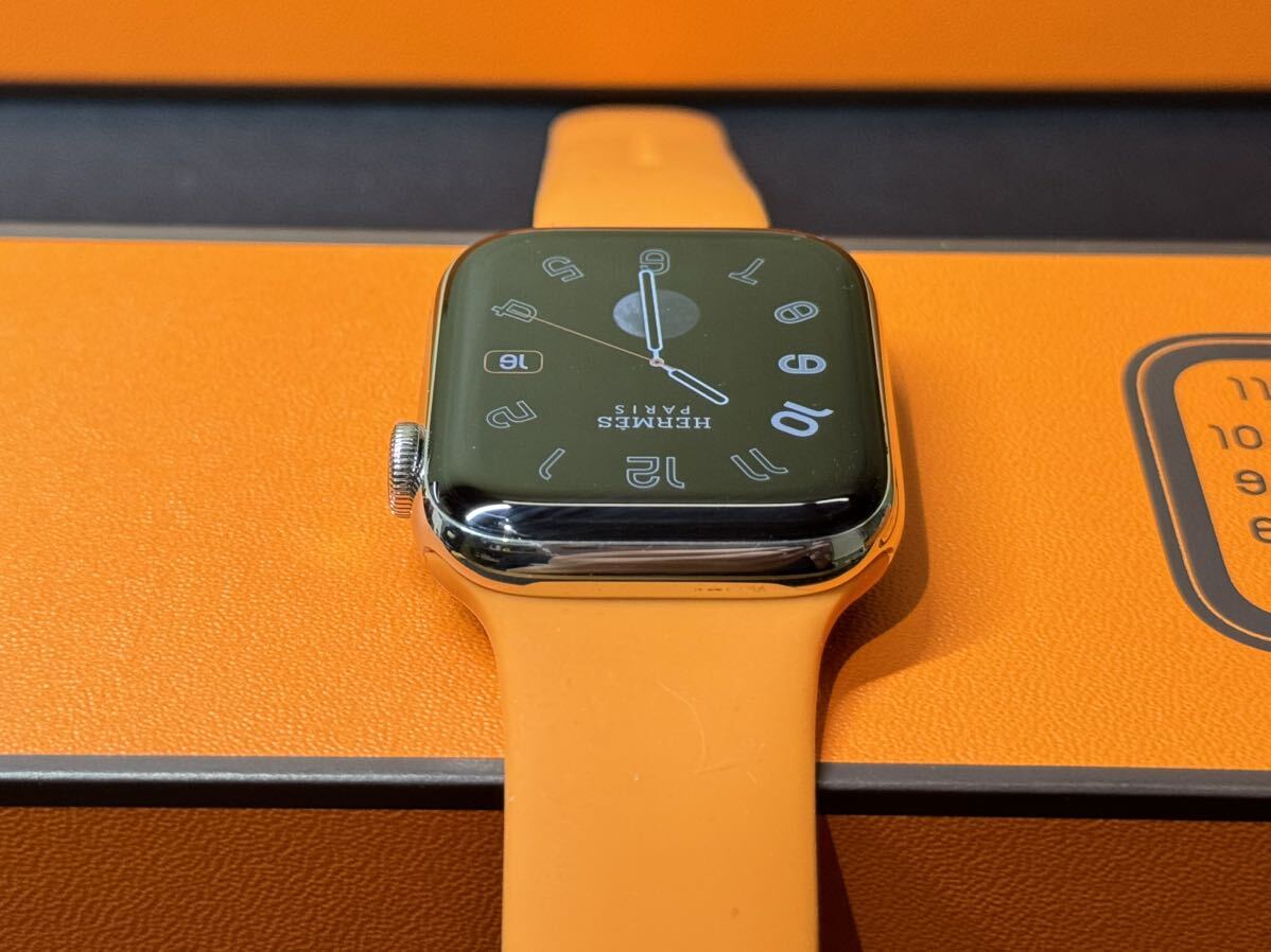 * prompt decision beautiful goods Apple Watch series7 HERMES 45mm Apple watch Hermes GPS+Cellular silver stainless steel series 7 560