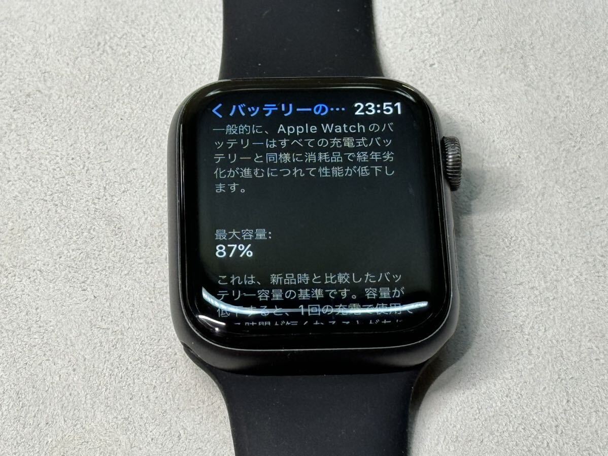 ☆即決 初めての方にもオススメ 常時点灯 Apple watch Series5 44mm スペースグレイアルミニウム GPS アップルウォッチ シリーズ5 545