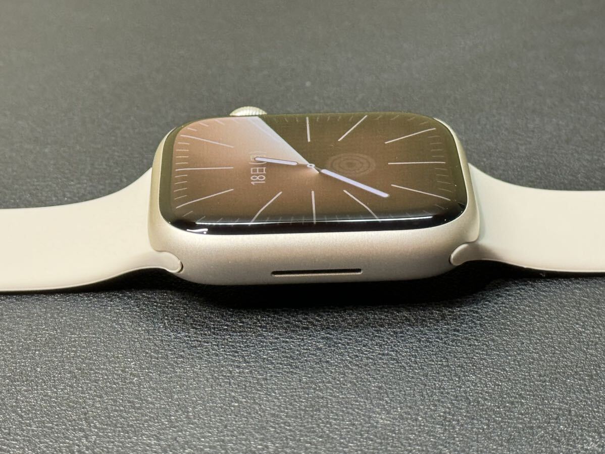 ☆即決 美品 バッテリー100% Apple Watch series7 45mm スターライトアルミニウム アップルウォッチ GPSモデル シリーズ7 546_画像6