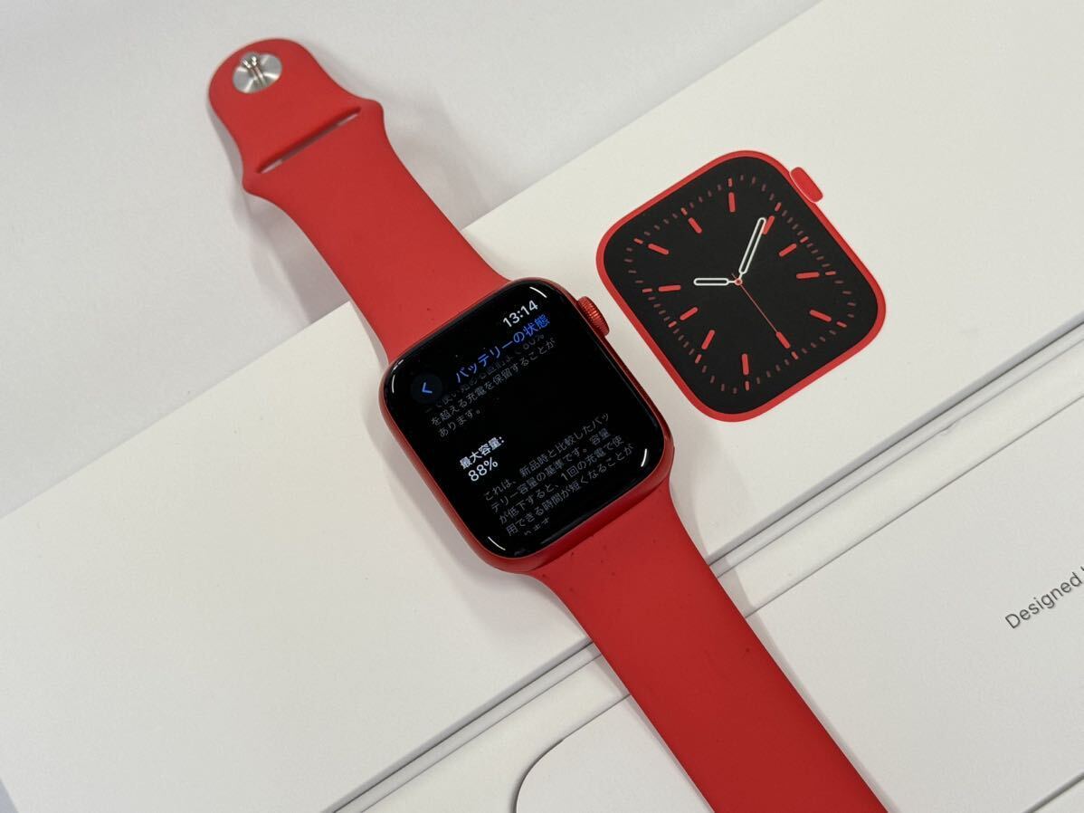 即決 RED Apple watch Series6 40mm レッドアルミニウム GPS+ 即決 RED Apple watch Series6 40mm レッドアルミニウム GPS+
