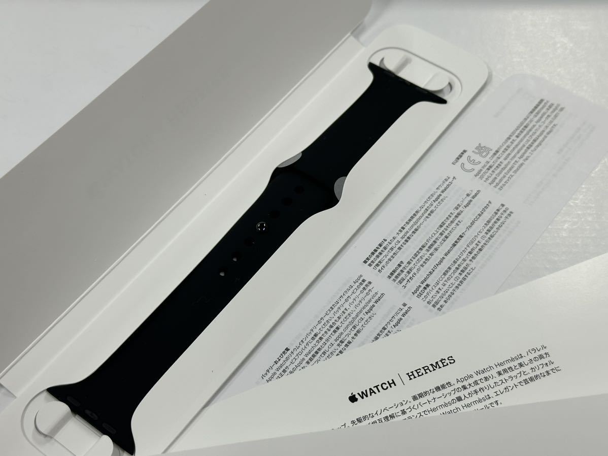 * не использовался быстрое решение Series9 Apple Watch HERMES чёрный Hermes ограничение черный спорт частота 45mm 44mm стандартный товар оригинальный Apple часы 591