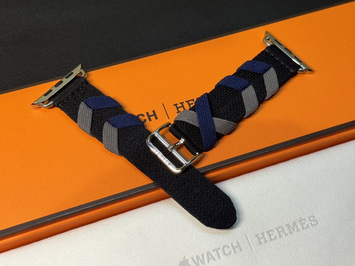 即決 未使用 Apple watch HERMES エルメス ブリドン 黒 シンプル 即決 未使用 Apple watch HERMES エルメス ブリドン 黒 シンプル