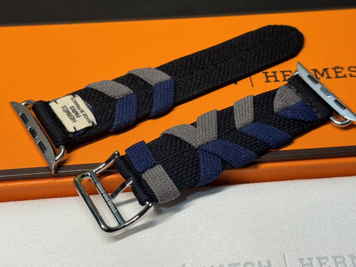 即決 未使用 Apple watch HERMES エルメス ブリドン 黒 シンプル 即決 未使用 Apple watch HERMES エルメス ブリドン 黒 シンプル