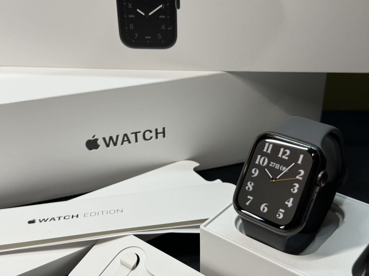 即決 美品 Apple Watch series5 Edition ブラックチタニウム 即決 美品 Apple Watch series5 Edition ブラックチタニウム