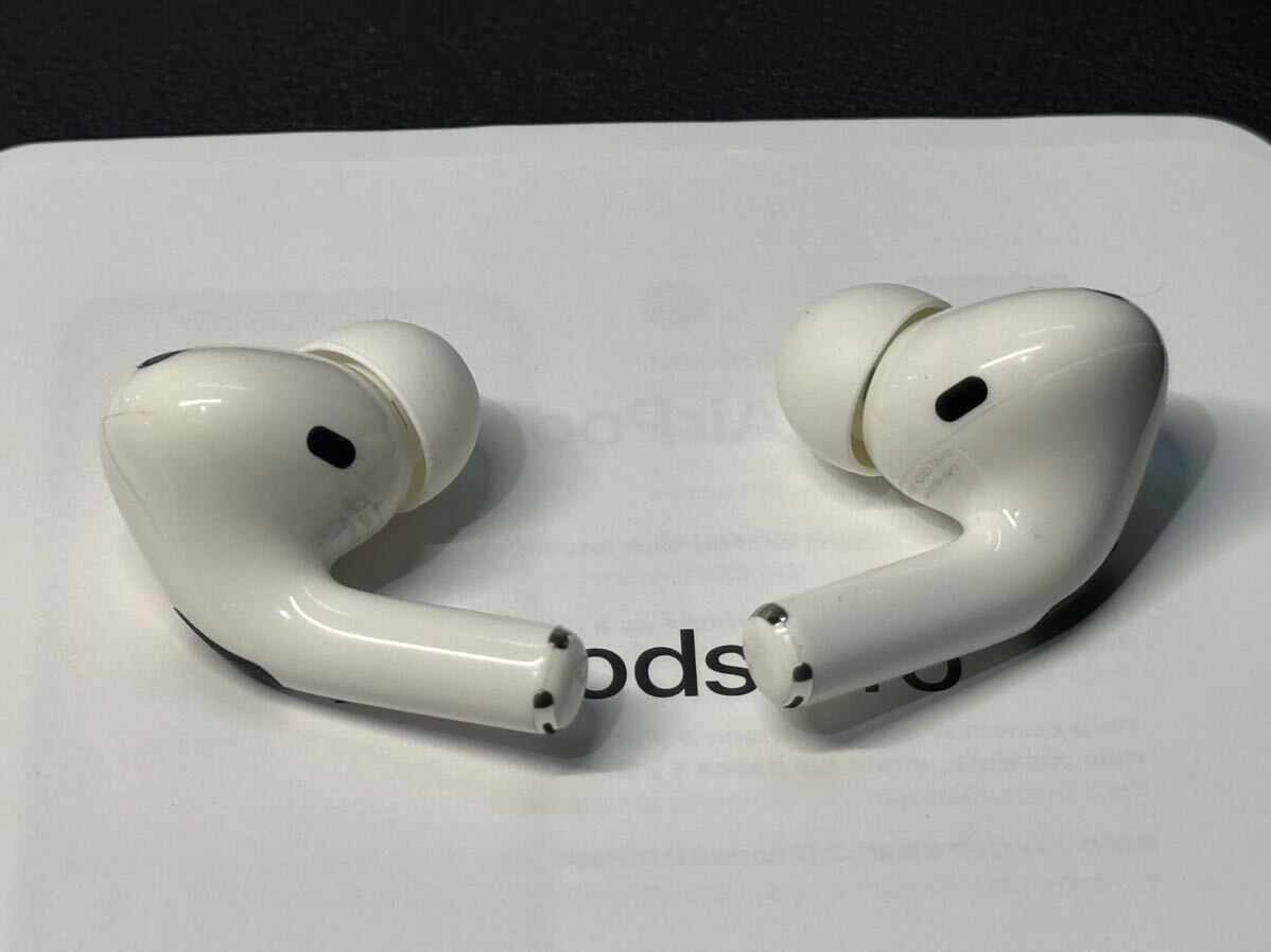 即決 美品 Apple AirPods Pro 第1世代 Bluetooth ワイヤレス イヤホン エアポッズ アップル 正規品 592の画像7