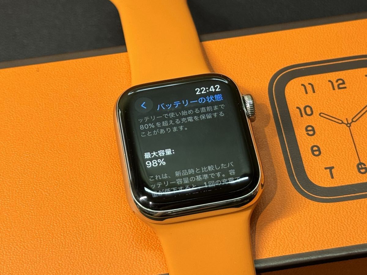 ☆即決 Apple Watch series6 HERMES 40mm アップルウォッチ エルメス GPS+Cellular ステンレス シリーズ6 574_画像8