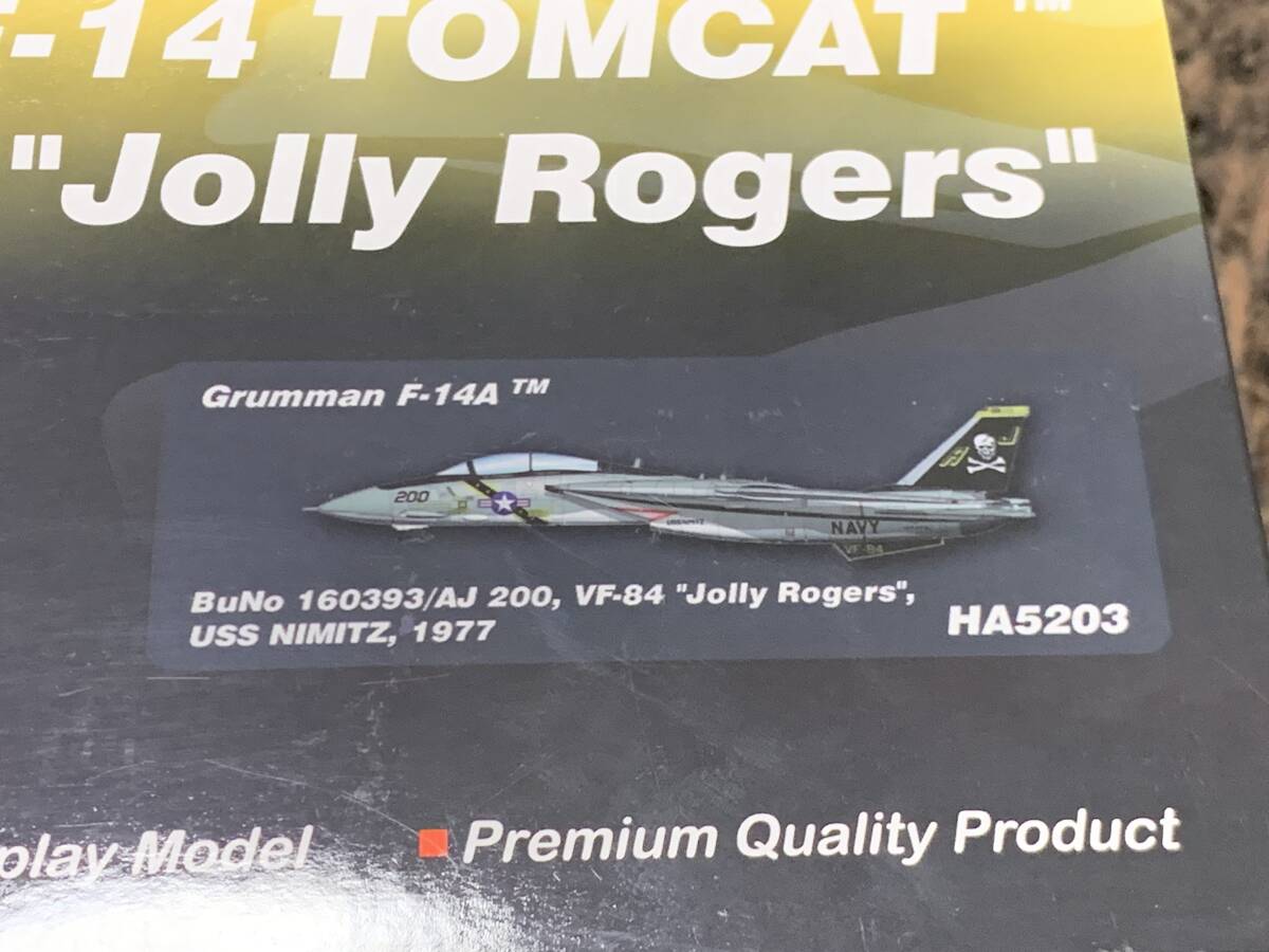 ホビーマスター 1/72 grumman F-14 tomcat ジョリーロジャース　1977　HA5203 USED_画像2