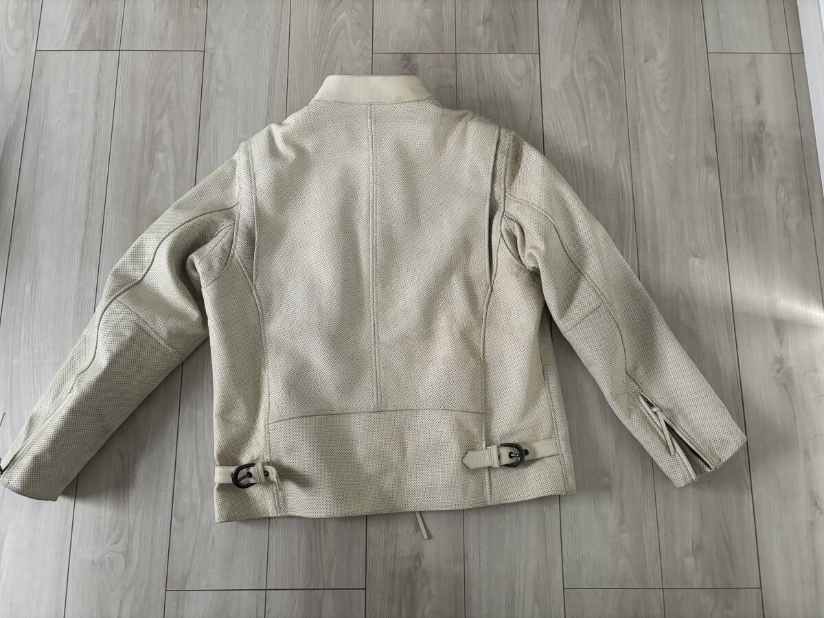 Liugoo Leathers　リューグーレザーズ　パンチレザージャケット　３Ｌ　used 現状品_画像2