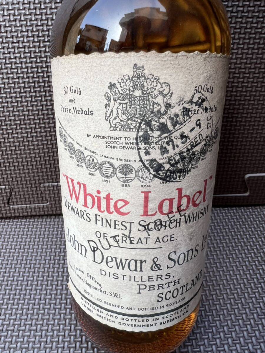 ★未開栓・レアボトル ★ DEWAR'S White Label デュワーズ ホワイトラベル 750ml スコッチウイスキー古酒_画像2