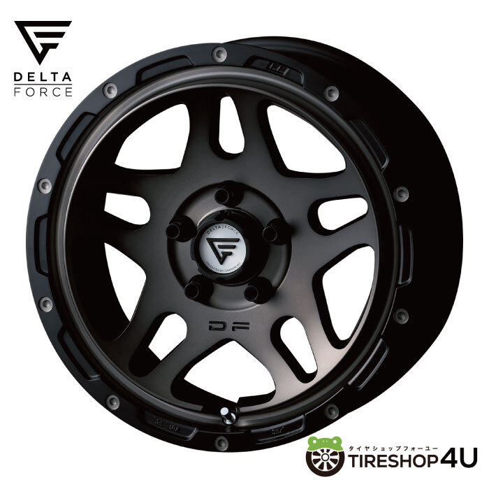 デルタフォース オーバーランダー 16x7.0J 5/114.3 +35 MSP マットスモークポリッシュ DELTA FORCE OVERLANDER 新品1本価格