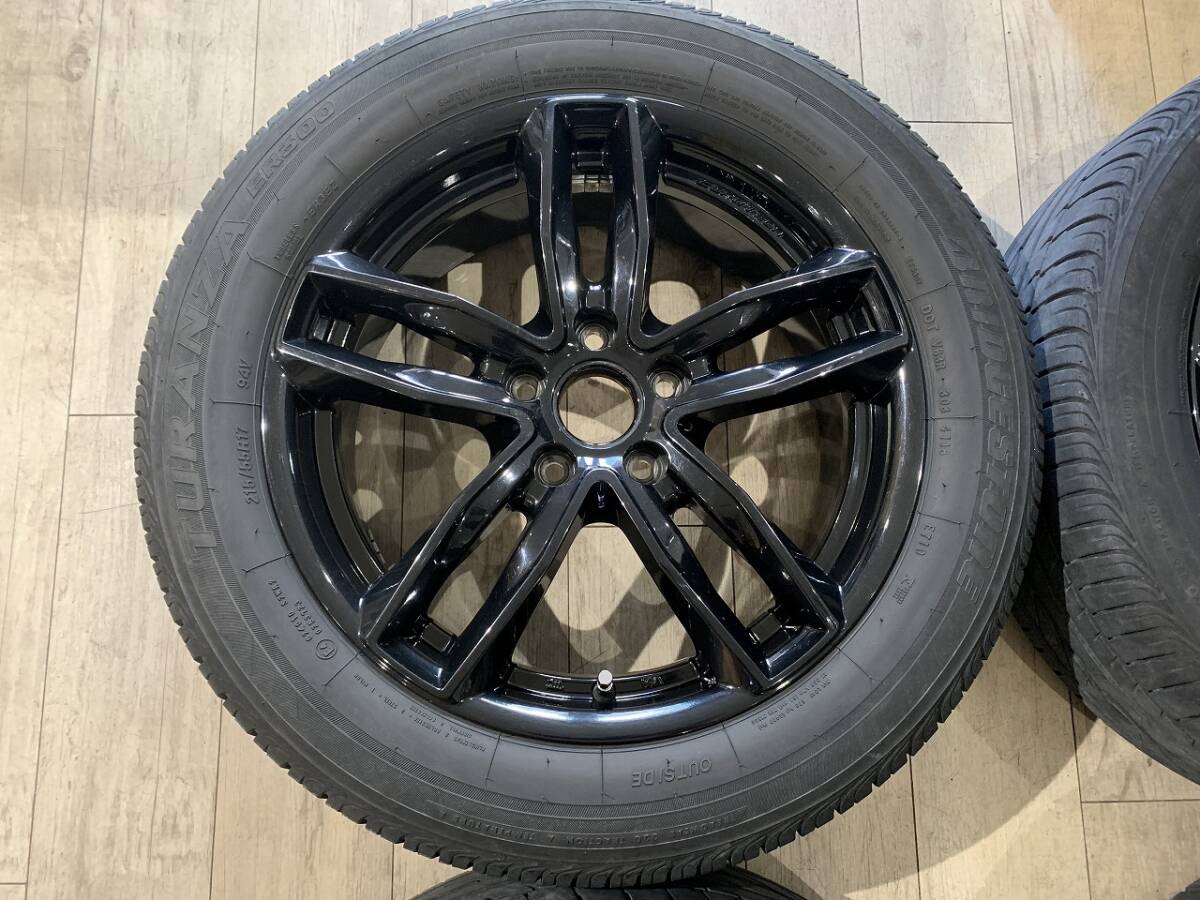 【2403002】EUROTECH 17インチ 7J +50 PCD112 5H + TURANZA ER300 215/55R17 2018年 フォルクスワーゲン ゴルフトゥーラン ザ・ビートル 等_画像2