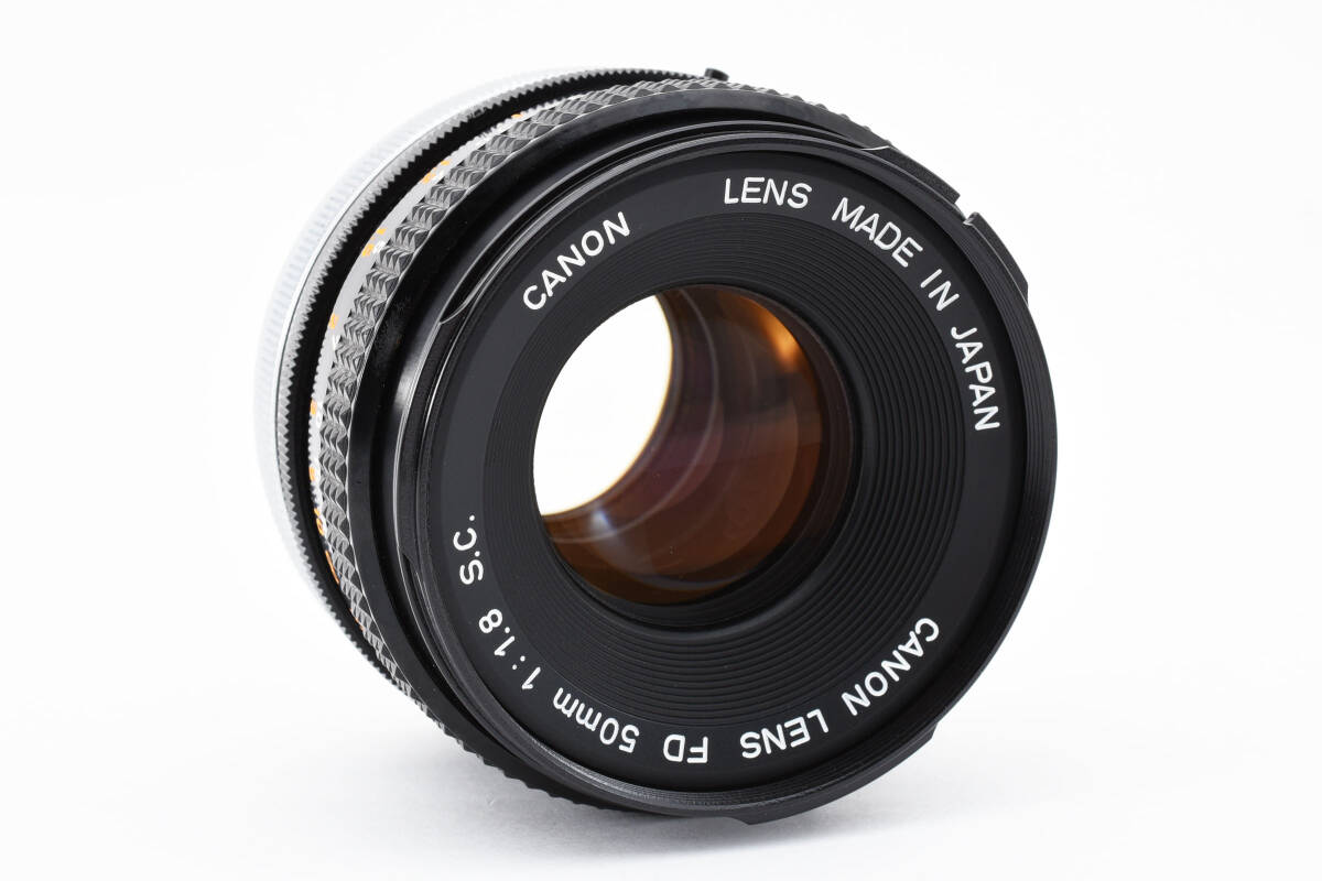 超美品 Canon LENS FD 50mm 1.8 S.C. カビクモリ無し_画像3