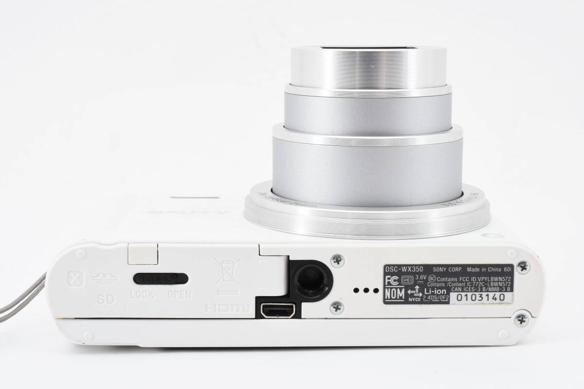 美品 SONY Cyber-shot DSC-WX350 W ホワイト カビクモリなし ソニー サイバーショット_画像8