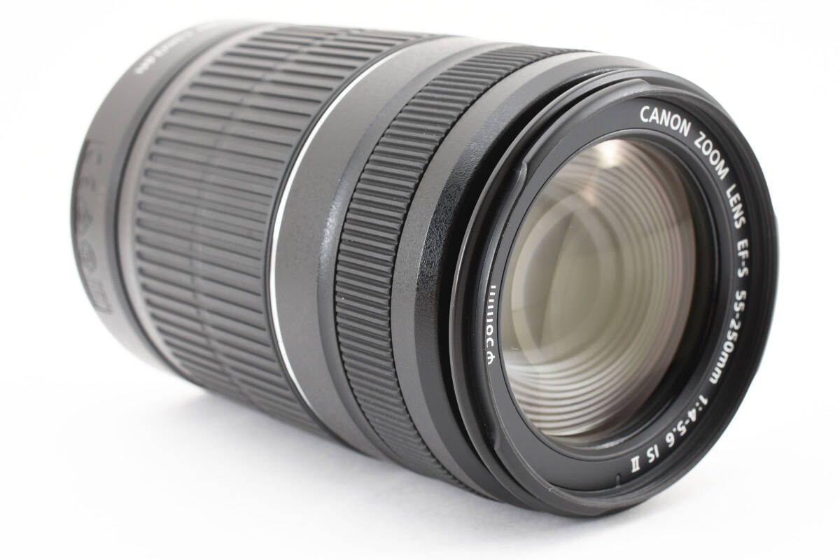 ◆新品級◆Canon EF-S 55-250mm F4-5.6 IS II 元箱付 ★カビクモリなし キヤノン 望遠レンズ A128_画像3