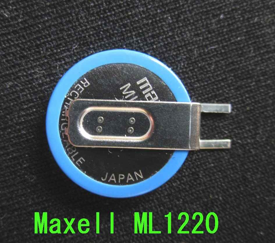 maxell コイン型リチウム充電池　ML1220　3V　5個組_画像2